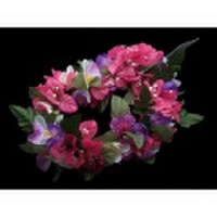 ハワイアンヘッドバンド　メリーモナークヘッドバンド　ピンクベース