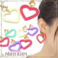 バイ カラー アクリル ハート イヤリング パリスキッズ本店 原宿 pariskid’s 公式 通販 安い colpo