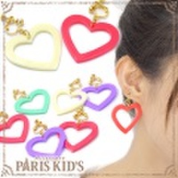 バイ カラー アクリル ハート イヤリング パリスキッズ本店 原宿 pariskid’s 公式 通販 安い colpo