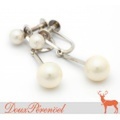 パール イヤリング K14WG 4.5mm 7.0mm 【14金ホワイトゴールド】【真珠】