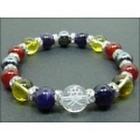 パワーストーン京屋オリジナル/戦国武将 直江兼続ブレスレット　「愛」　アメジスト　パワーストーン