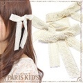 フェミニン レース リボン バレッタ パリスキッズ本店 原宿 pariskid’s 公式 通販 安い ymgir