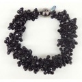 ブラックカラー ボリューム ブレスレット