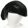 ブランド-OPHELIE HATSヘアアクセサリー◆サテンプリーツクラシカルヘッドドレス◆ブラック