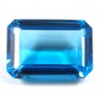 ブルートパーズ ルース 44.63ct 【 エメラルドカットの深いブルーです。9月29日・11月19日誕生日石　11月の誕生石 】　送料無料