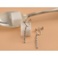 ホワイトゴールドイヤリング　アルモニー/al0006