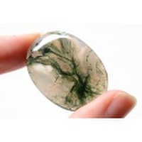 モスアゲート【5】　天然石ルース・カボション（33×23.5mm）