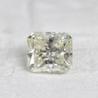 レクタンギュラー 2カラット イエローダイヤルース 2.137ct Very Light Yellow VS-1 中宝研 （253241）