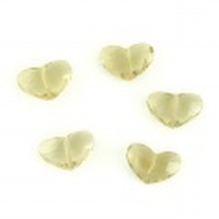 レモンクォーツ　ハートカット 【M】　横12mm×縦8mm