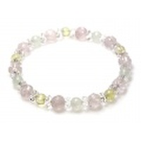 ローズクォーツ＆プレナイト/アレンジメント