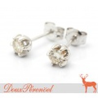 一粒ダイヤ ピアス K18WG D:0.10 D:0.10 【ダイヤモンド】【18金ホワイトゴールド】【1粒】【レディース】【女性用】