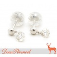 一粒ダイヤ ピアス Pt900 D:0.16 D:0.16 新品 [ダイヤモンド 揺れる プラチナ]