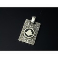 家紋ペンダント・生粋・シルバーエンブレム・小・梅コース