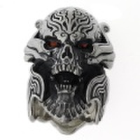 牙狼＜GARO＞SILVER GLOSSARY　魔導輪ザルバリング レッド・アイ バージョン　23号以上サイズUP模様彫り直し　【GARO-RE】