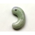 古代勾玉 本翡翠（ミャンマー産）バイカラー No.6
