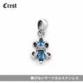 在庫1点のみ ペンダントトップ サージカルステンレス クレスト ジルコニア SUS316L メンズ