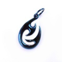 純チタンペンダントトップ　アンカー・純チタンブルー T55BL