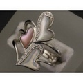 新着値下げ【K18WGホワイトゴールド】指輪　リング　シェル　ダイヤモンド0.08ｃｔ　10号　5.0ｇ　レディース　37842-0