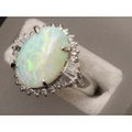 新着値下げ【ＰＴ900プラチナ】指輪　リング　オパール　ダイヤモンド0.67ｃｔ　13号　7.8ｇ　レディース　03972-0