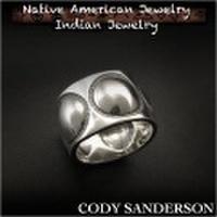 新品　コディ サンダーソン／Cody Sanderson　リング　18号　 インディアンジュエリー　シルバー925　ナバホ族　ユニセックス Cody Sanderson Moon Sweet Pea Ring Size US#9 Native American Indian Jewelry Sterling Silver Navajo (ID na3185r73)