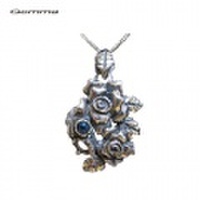 送料無料 ジェンマ ローズペンダント〜 シルバージュエリー〜GR-P901-A