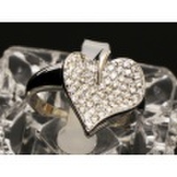 値下げ【K18WG　ホワイトゴールド】 指輪　リング　ダイヤモンド0.57ct 13号　8.6g　レディース　1342-0　ジュエリー　人気