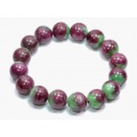 珍品!大特価!ルビー・イン・ゾイサイトの約13mmブレスレット /7月 【天然石・パワーストーン】