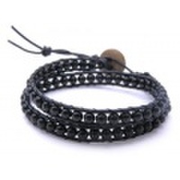 特価!オニキスのラップブレス【パワーストーン/天然石】