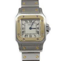 カルティエ W20012C4 サントスガルベ コンビ SSxYG クォーツ