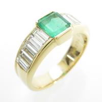 K18YG エメラルドリング10％引き