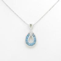 K18WG ダイヤモンドネックレス