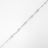 K18WG ダイヤモンドブレスレット