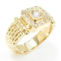 K18YG ダイヤモンドリング