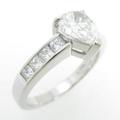 ロイヤル アッシャー ダイヤモンドリング 1．00ct・D・VS1・ペアシェイプ