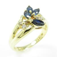 K18YG サファイヤリング