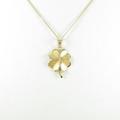 K18YG クローバー ダイヤモンドネックレス