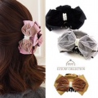 バンスクリップ　ベルベット　パール　リボン　バンスクリップ　上品　リボン　バンスクリップ　デイリー　バンス　クリップ　ヘアクリップ　ヘアアクセサリー　ヘアアクセ　ベルベット　ヘアクリップ　バンスクリップ　大人可愛い　バンスクリップ　ヘアアクセサリー