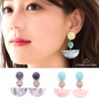 ピアス 大ぶり サークル トレンド チタン 金属アレルギー