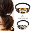 ヘアゴム　べっ甲　ビジュー　ヘアアクセサリー　大人可愛い　デイリー　レディース　上品　エレガント　ヘアゴム　プチプラ　ヘアアクセサリー　ヘアゴム