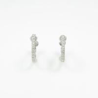 K18WG ダイヤモンドイヤリング