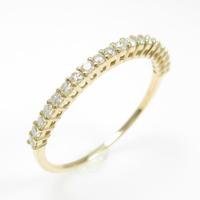 【リメイク】K18YG ハーフエタニティ ダイヤモンドリング