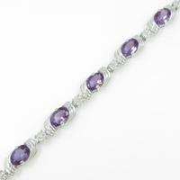 14KWG アメジストブレスレット