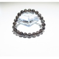 RE0553　【稀少】　ブラックルチルクォーツAAA’　８ｍｍ　ブレスレット
