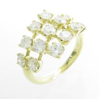 K18YG ダイヤモンドリング