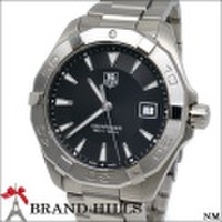 タグホイヤー 腕時計 メンズ アクアレーサー 300m クォーツ SS ブラック文字盤 WAY1110 BA0928 TAG HEUER 極美品 [121138]