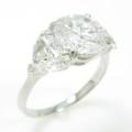 プラチナダイヤモンドリング 2．696ct・F・I1・GOOD5％引き