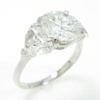 プラチナダイヤモンドリング 2．696ct・F・I1・GOOD5％引き