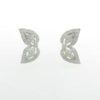 PT／K14WG リーフ ダイヤモンドイヤリング