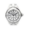 新着価格破壊【CHANEL シャネル】H0968 J12 白セラミック クォーツ デイト レディース 3396-0