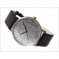 エービーアート a.b.art 腕時計 SERIES O O-501 シルバー文字盤 41mm ブラック カーフレザー クォーツ